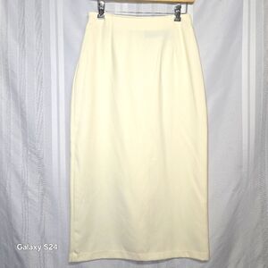 SAG HARBOR WHITE SKIRT CHURCH USHER WEDDING  MIDI LENGTH SIZE 8
